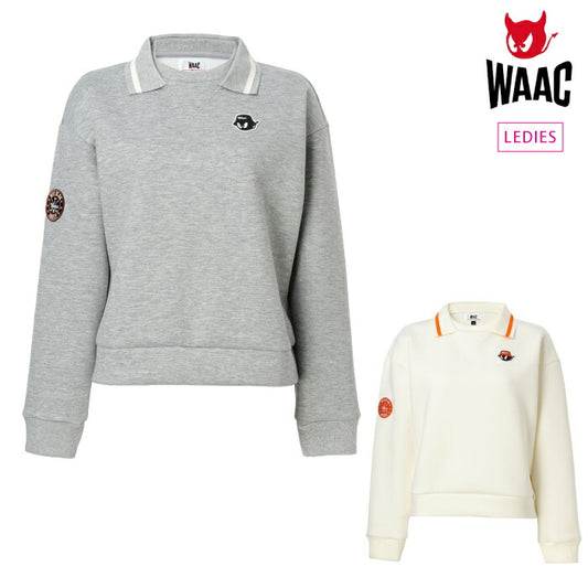 WAAC ワック レディース ゴルフウェア WOMENS カラーダンボールスウェット 072244081