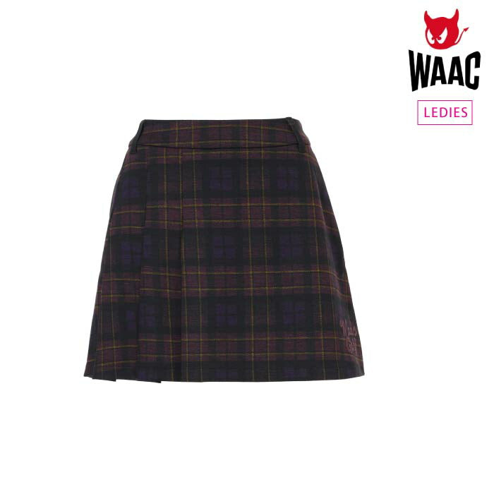 WAAC ワック レディース ゴルフウェア WOMENS シーズンチェック柄 スカート 072244371