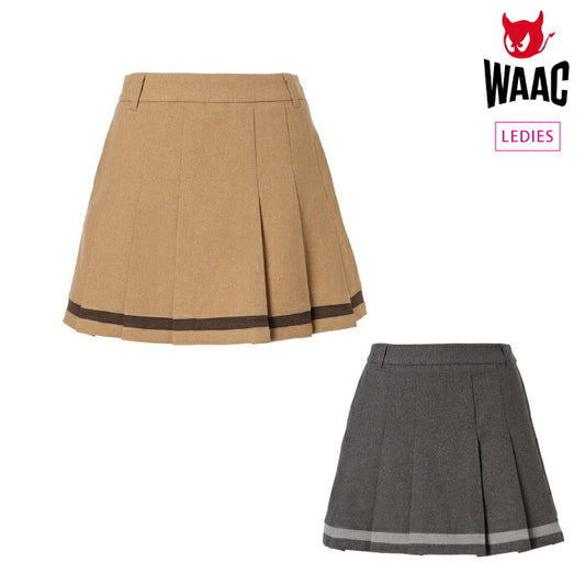 WAAC ワック レディース ゴルフウェア WOMENS ウールライクプリーツスカート 072244380