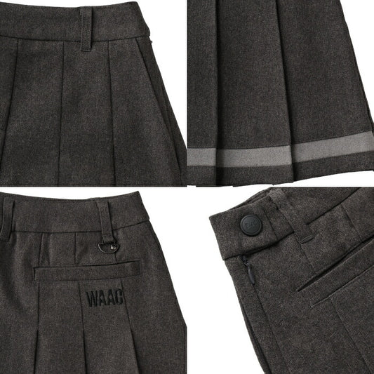 WAAC ワック レディース ゴルフウェア WOMENS ウールライクプリーツスカート 072244380