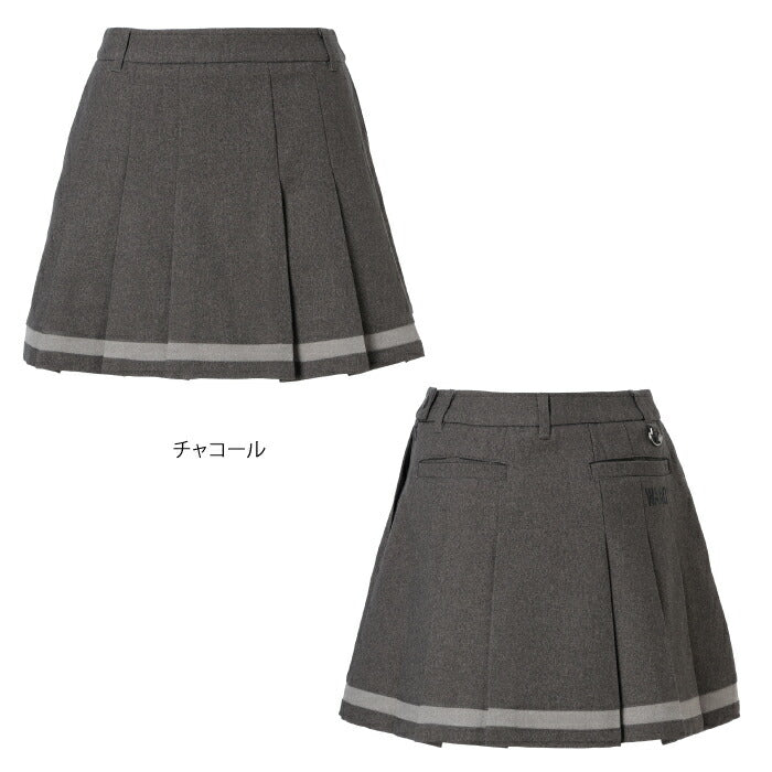 WAAC ワック レディース ゴルフウェア WOMENS ウールライクプリーツスカート 072244380