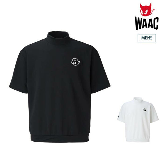 WAAC ワック ゴルフウェア メンズ MEN サスティナブルピケモックネック 吸水速乾 UVカット機能 072252020