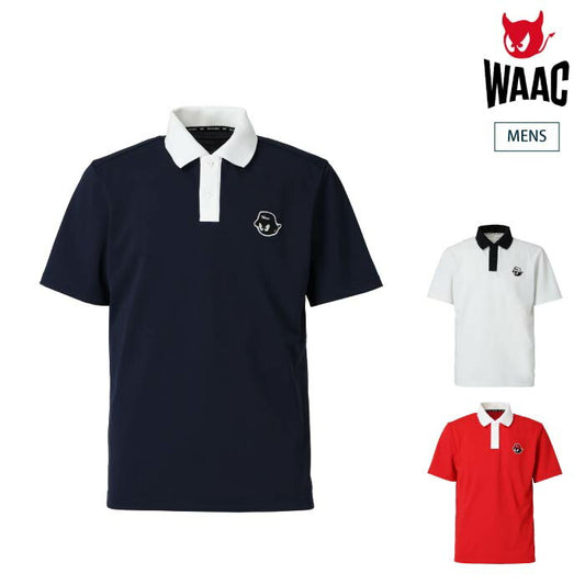 WAAC ワック ゴルフウェア メンズ MENS サスティナブルピケポロシャツ 吸水速乾 UVカット機能 072252021