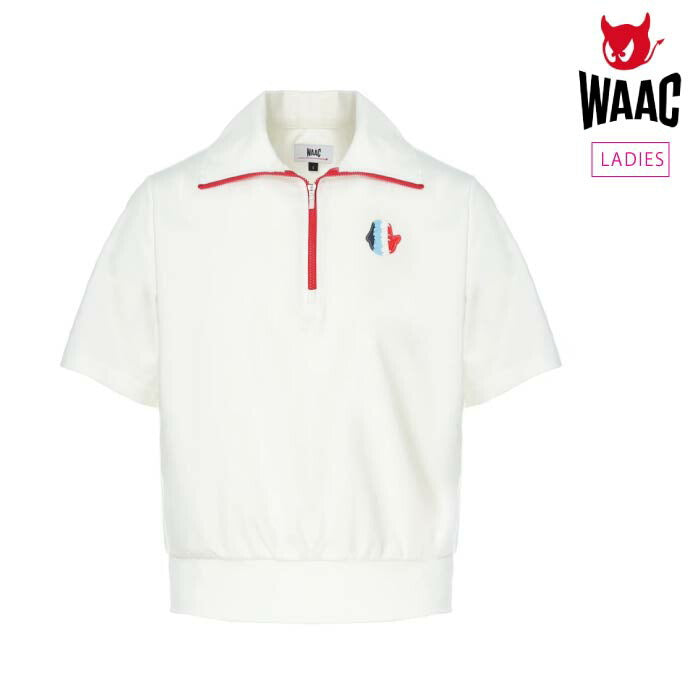 WAAC ワック ゴルフウェア レディース WOMEN オーロラハーフジップ 薄手 ストレッチ 接触冷感 072252072