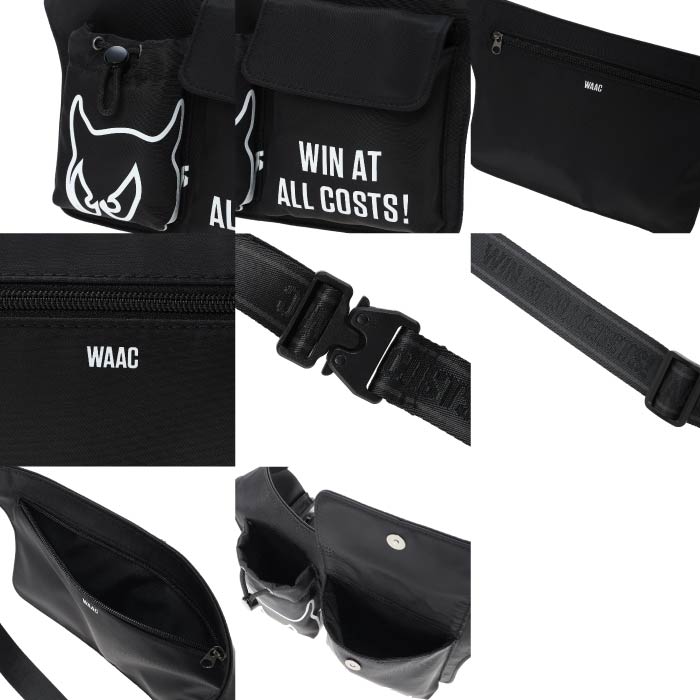 【新品】WAAC ワックス　ウエストポーチ　ウエストバッグ　ボディーバッグ WAAC ワック ゴルフウェア メンズ レディース UNISEX ウエスト