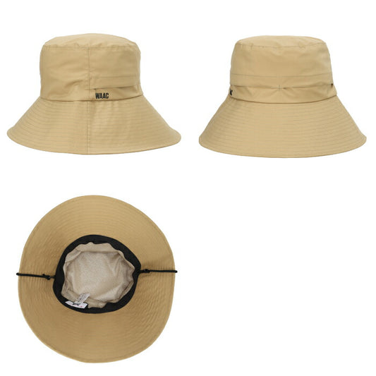 WAAC ワック ゴルフウェア メンズ レディース UNISEX レインハット 防水 透湿 撥水 ベンチレーション付 あご紐付 長めのつば 072252835