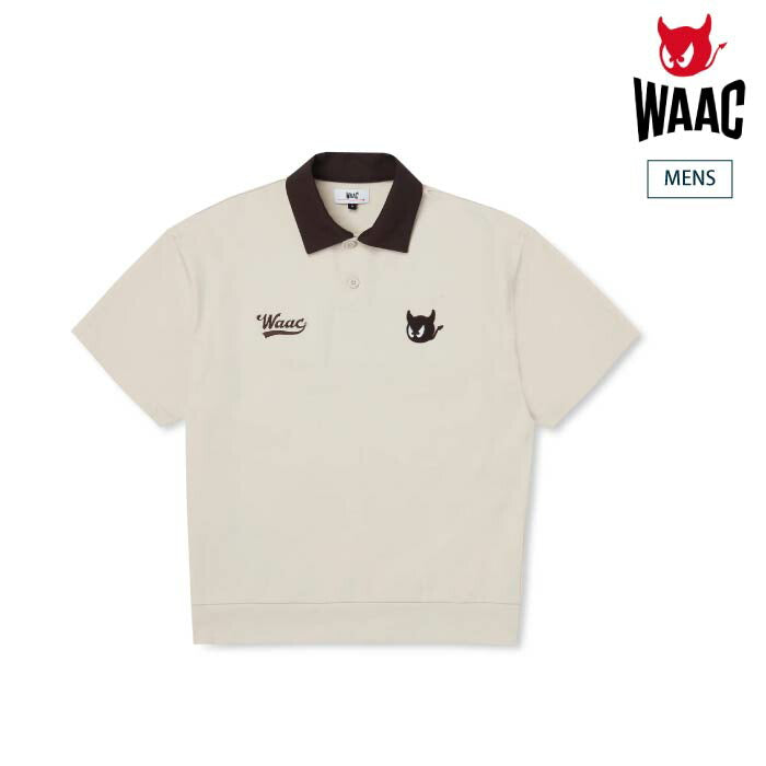 WAAC ワック ゴルフウェア メンズ MEN ライトストレッチポンチポロシャツ ストレッチ UVカット ウォッシャブル セットアップ対応 072254013