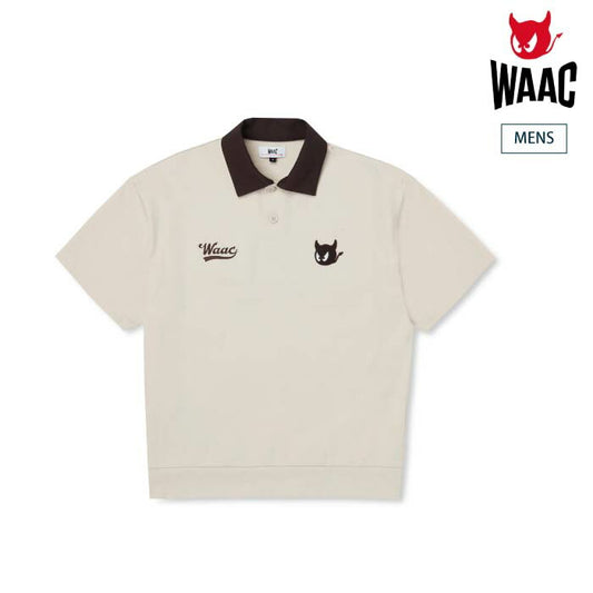 WAAC ワック ゴルフウェア メンズ MEN ライトストレッチポンチポロシャツ ストレッチ UVカット ウォッシャブル セットアップ対応 072254013