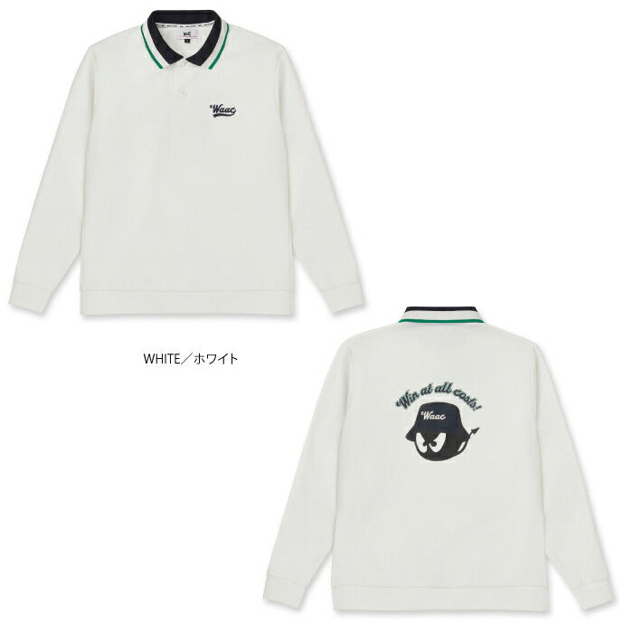 WAAC ワック ゴルフウェア メンズ MEN BUCKET WAACKY ライトストレッチポンチポロシャツ プルオーバー ポンチ素材 伸縮 072254032