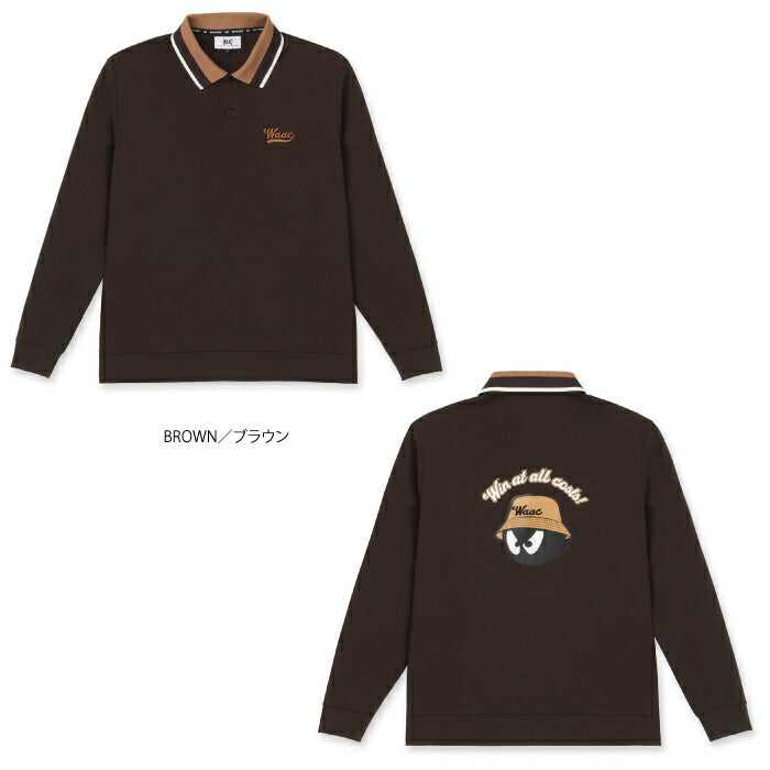 WAAC ワック ゴルフウェア メンズ MEN BUCKET WAACKY ライトストレッチポンチポロシャツ プルオーバー ポンチ素材 伸縮 072254032