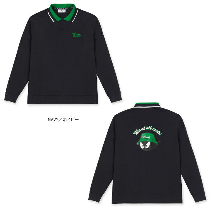 WAAC ワック ゴルフウェア メンズ MEN BUCKET WAACKY ライトストレッチポンチポロシャツ プルオーバー ポンチ素材 伸縮 072254032