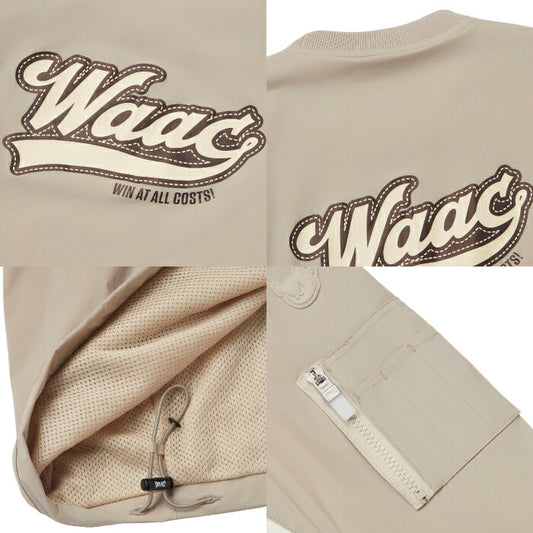 WAAC ワック ゴルフウェア メンズ MEN Octa®ハイブリッドミドラー サンドベージュ ストレッチ 保温 吸水速乾 撥水 072254033