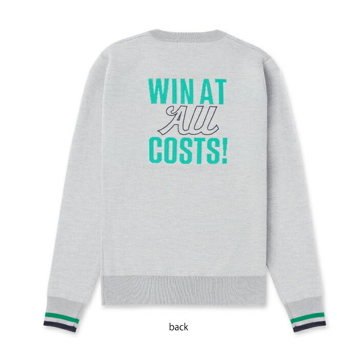 WAAC ワック ゴルフウェア メンズ MEN ダブルフェイススウェットライクニットプルオーバー セーター ストレッチ 新感覚 072254041