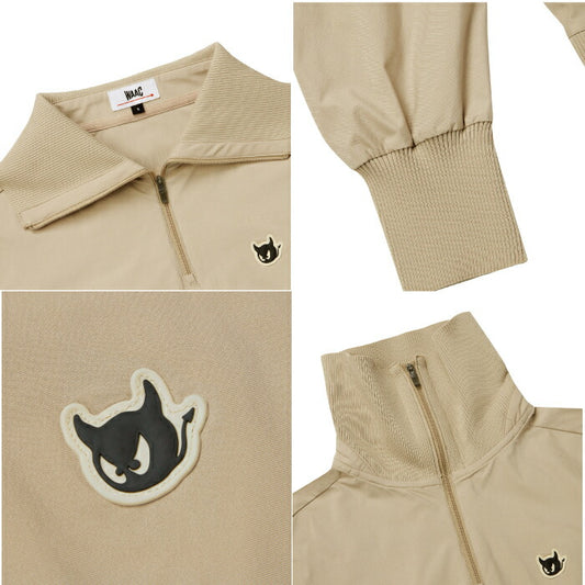 WAAC ワック ゴルフウェア レディース WOMEN トリコットタフタハーフジップ ストレッチ 撥水 UVカット 072254065