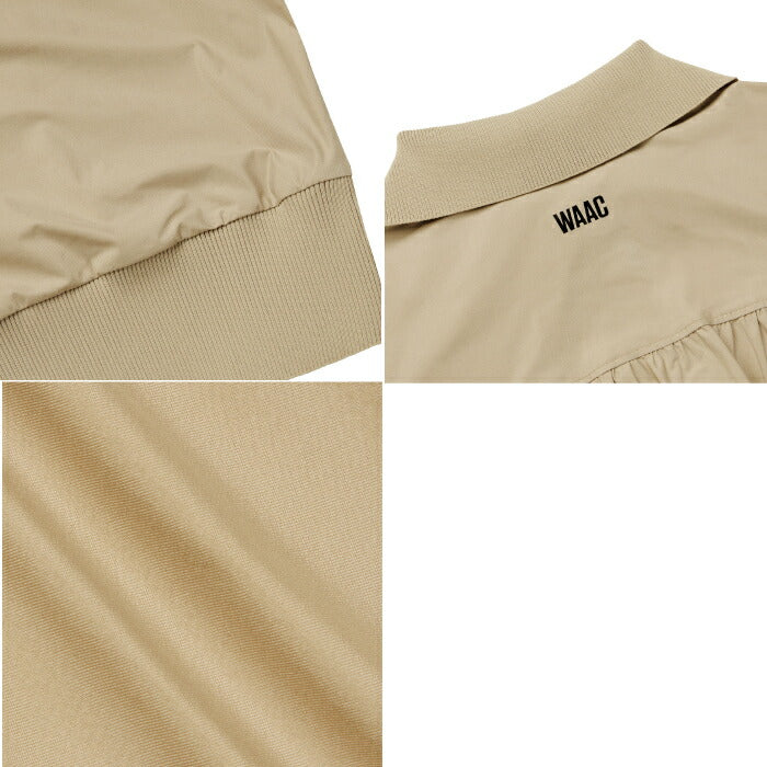 WAAC ワック ゴルフウェア レディース WOMEN トリコットタフタハーフジップ ストレッチ 撥水 UVカット 072254065