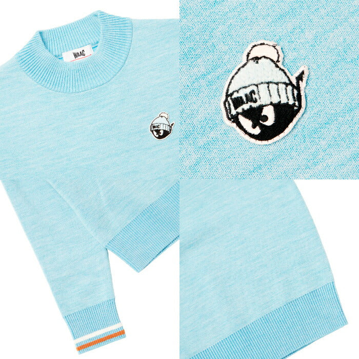 WAAC ワック ゴルフウェア レディース WOMEN ダブルフェイススウェットライクニットプルオーバー セーター ストレッチ 新感覚 072254091