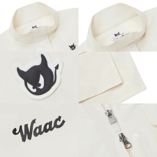 WAAC ワック ゴルフウェア レディース WOMEN ESSENTIALフルジップブルゾン タウンユース フラップ付きのポケット ドローコード 温度調整 機能性 撥水機能 072254170