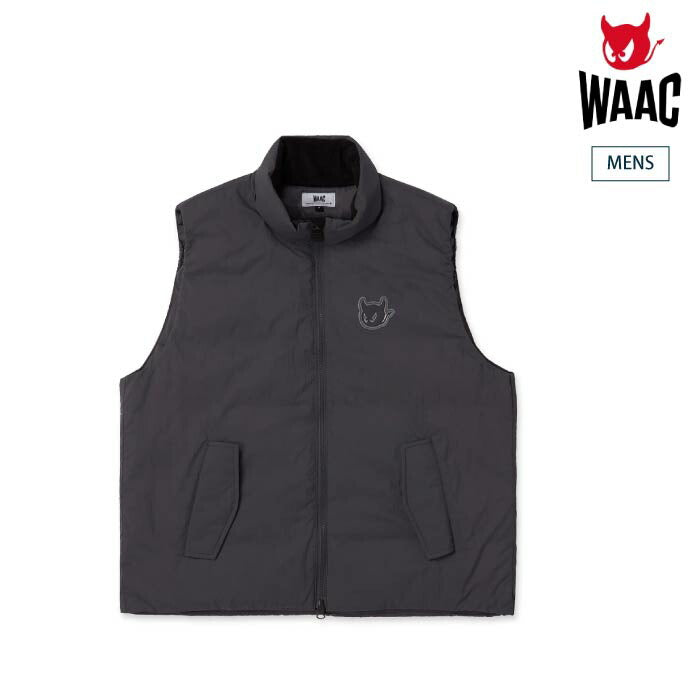 WAAC ワック ゴルフウェア メンズ MEN パデッドアウターベスト 衿裏フリース 保温性 撥水性 072254240