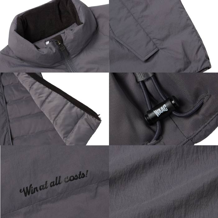 WAAC ワック ゴルフウェア メンズ MEN パデッドアウターベスト 衿裏フリース 保温性 撥水性 072254240