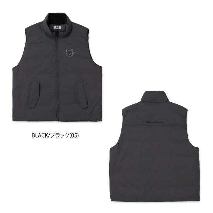WAAC ワック ゴルフウェア メンズ MEN パデッドアウターベスト 衿裏フリース 保温性 撥水性 072254240