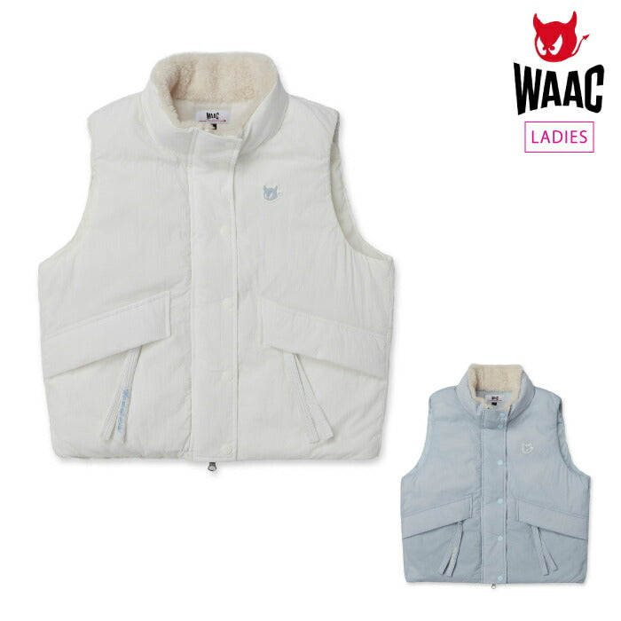 WAAC ワック ゴルフウェア レディース WOMEN パデッドアウターベスト 中綿入り 保温性 撥水性 072254290