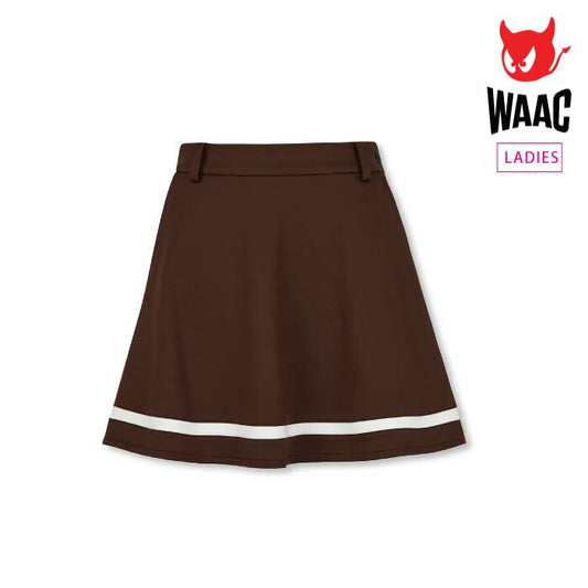 WAAC ワック ゴルフウェア レディース WOMEN スムースジャージースカート フレアデザイン 伸縮性 軽やか インナーパンツ 072254363