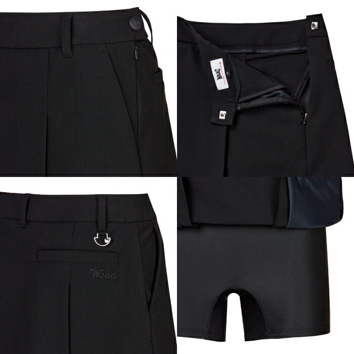 WAAC ワック ゴルフウェア レディース WOMEN タックプリーツスカート ストレッチ インナーパンツ 072254371