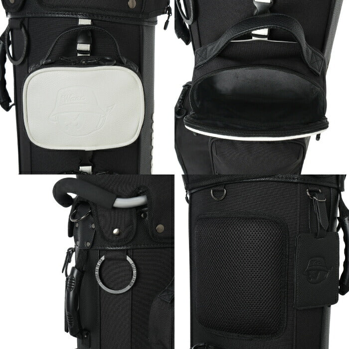 WAAC ワック メンズ レディース ゴルフ UNISEX CITY LINE ホイールキャディバッグ 取り外し可能ポーチ付き 072254800