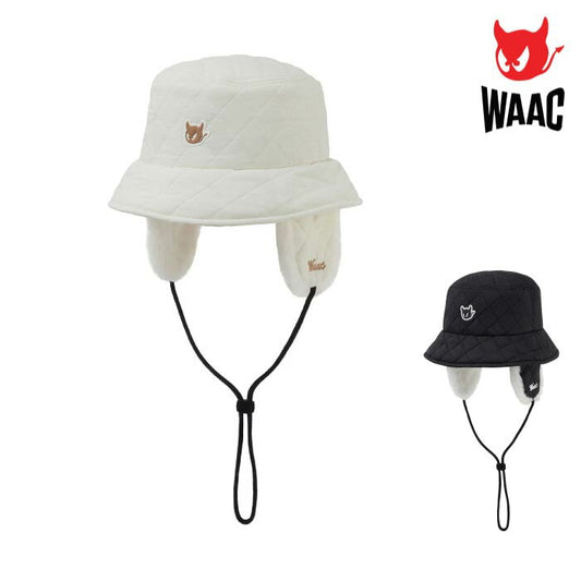 WAAC ワック ゴルフウェア メンズ レディース UNISEX イヤーフラップバケットハット 防寒 耳当て取り外し可能 072254833