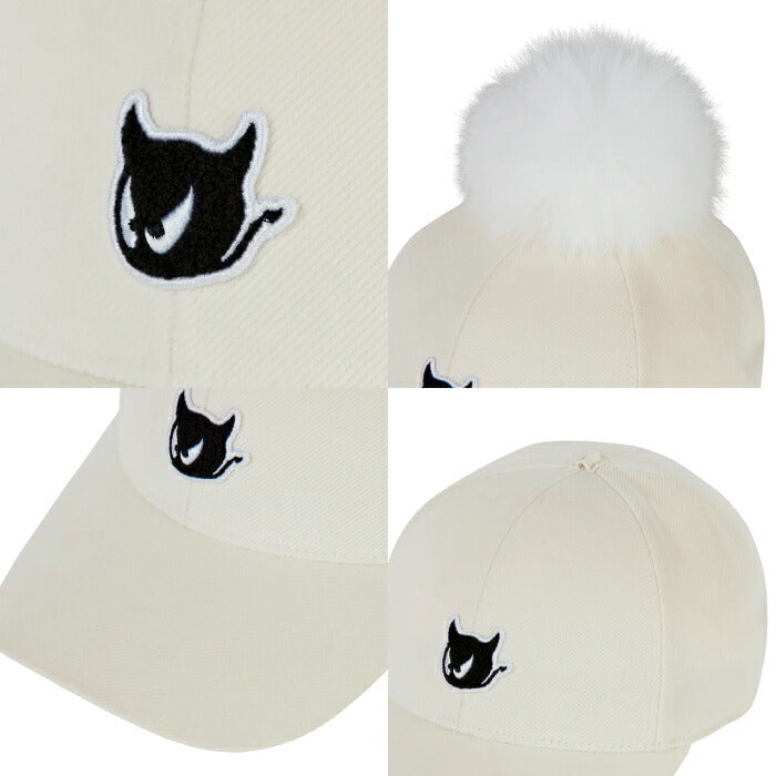 WAAC ワック ゴルフウェア メンズ レディース UNISEX ポンポンキャップ 帽子 コーデュロイ素材 ファーポンポン取り外し可能 072254837