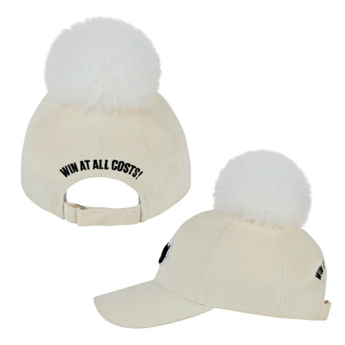 WAAC ワック ゴルフウェア メンズ レディース UNISEX ポンポンキャップ 帽子 コーデュロイ素材 ファーポンポン取り外し可能 072254837