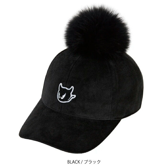 WAAC ワック ゴルフウェア メンズ レディース UNISEX ポンポンキャップ 帽子 コーデュロイ素材 ファーポンポン取り外し可能 072254837