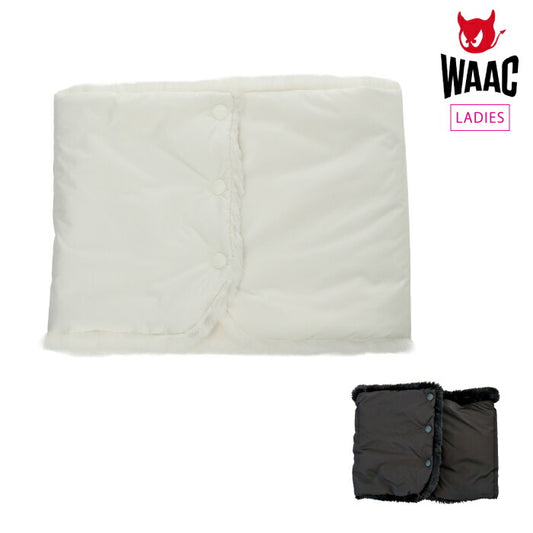 WAAC ワック ゴルフウェア レディース WOMEN ネックウォーマー リバーシブル 布帛×ファー 異素材コンビ 防寒 072254850