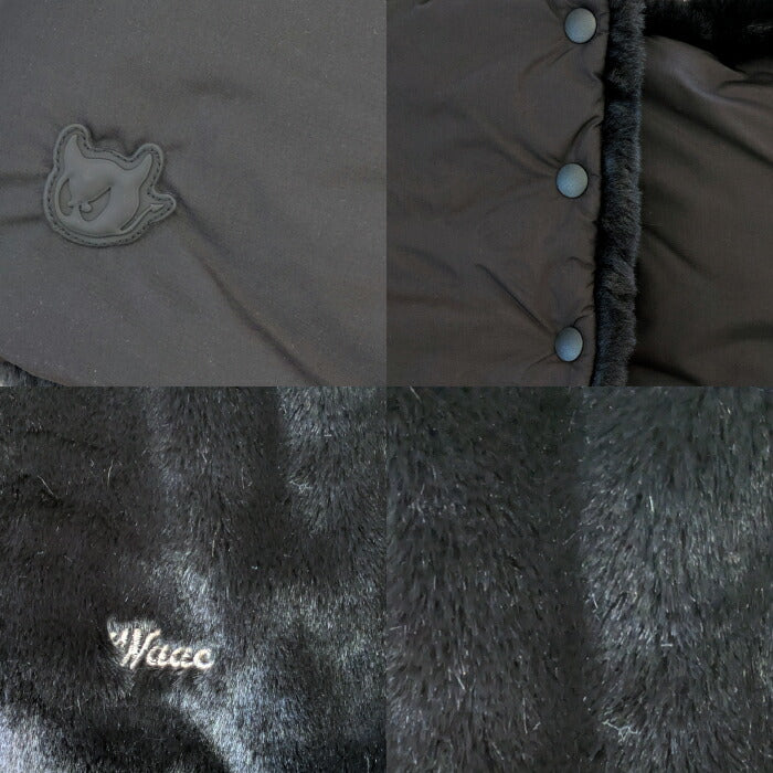 WAAC ワック ゴルフウェア レディース WOMEN ネックウォーマー リバーシブル 布帛×ファー 異素材コンビ 防寒 072254850