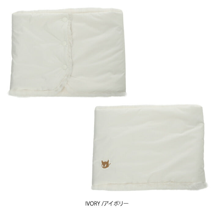 WAAC ワック ゴルフウェア レディース WOMEN ネックウォーマー リバーシブル 布帛×ファー 異素材コンビ 防寒 072254850