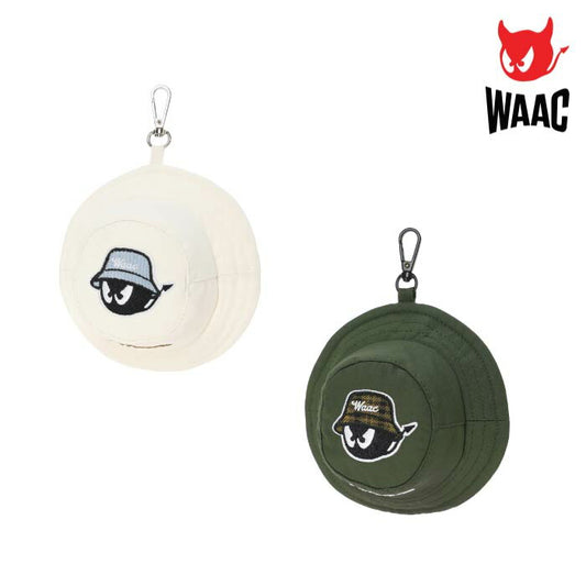 WAAC ワック ゴルフウェア メンズ レディース UNISEX バケットハットボールポーチ ダークグリーン BUCKET WAACKY 映え フック付き ギフトに最適 072254870