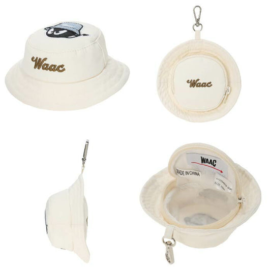 WAAC ワック ゴルフウェア メンズ レディース UNISEX バケットハットボールポーチ ダークグリーン BUCKET WAACKY 映え フック付き ギフトに最適 072254870