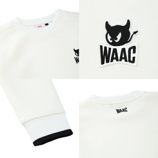 WAAC ワック ゴルフウェア メンズ MEN PLAYERS EDITION スウェットプルオーバー 韓国製ダンボールニット採用 柔らか質感 072262000
