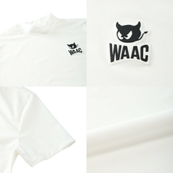 WAAC ワック ゴルフウェア メンズ MEN ECO NYLON モックネック 半袖シャツ ストレッチ UVカット 072262001