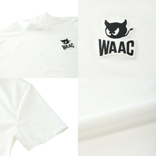 WAAC ワック ゴルフウェア メンズ MEN ECO NYLON モックネック 半袖シャツ ストレッチ UVカット 072262001