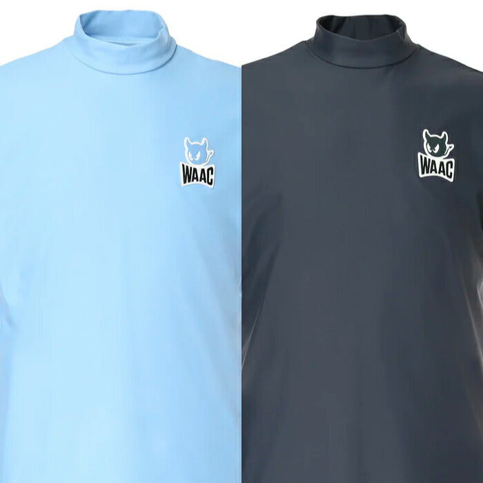 WAAC ワック ゴルフウェア メンズ MEN ECO NYLON モックネック 半袖シャツ ストレッチ UVカット 072262001