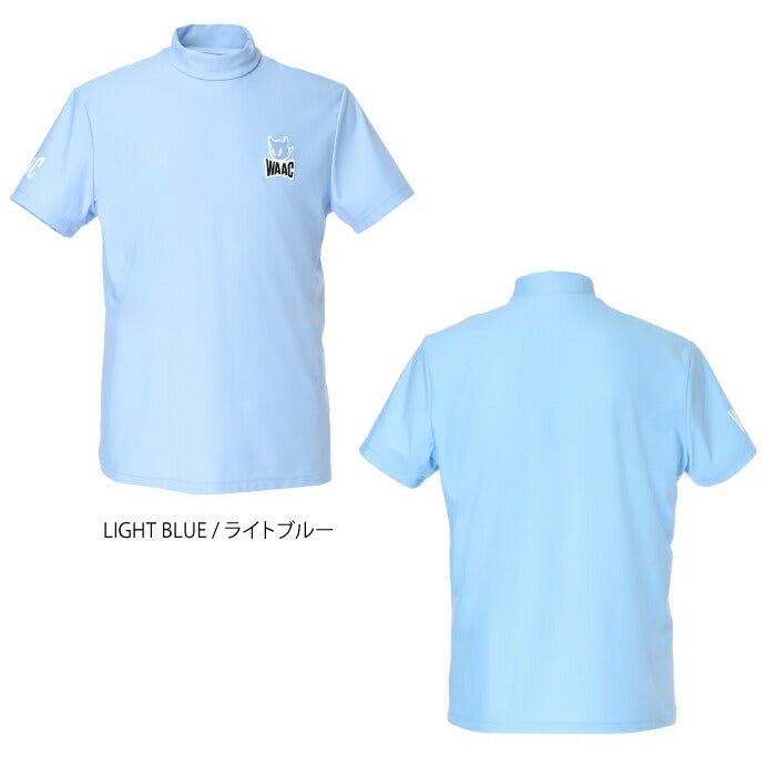 WAAC ワック ゴルフウェア メンズ MEN ECO NYLON モックネック 半袖シャツ ストレッチ UVカット 072262001