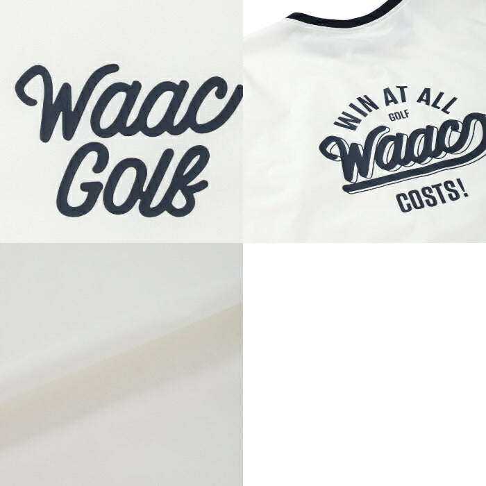 WAAC ワック ゴルフウェア メンズ 長袖ブルゾン MEN ストレッチタフタバックロゴプルオーバー ドローストリング 圧倒的軽さ ストレスフリー 072262010