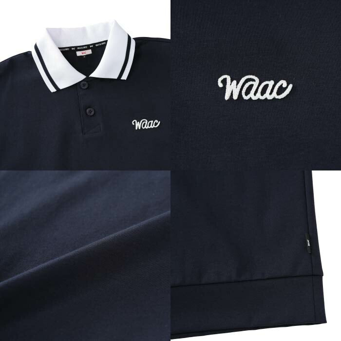 WAAC ワック ゴルフウェア メンズ MEN ライトストレッチポンチ ポロシャツ UVカット ゆとりのあるサイズ設計 072262020