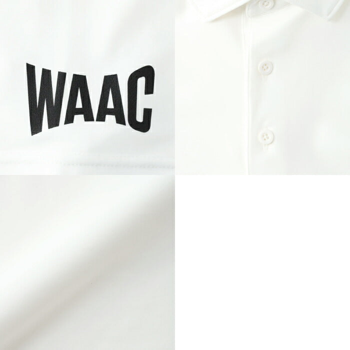 WAAC ワック ゴルフウェア メンズ MEN ESSENTIAL ECO NYLON 半袖ポロシャツ ストレッチ UVカット ハンドウォッシャブル対応 072262030