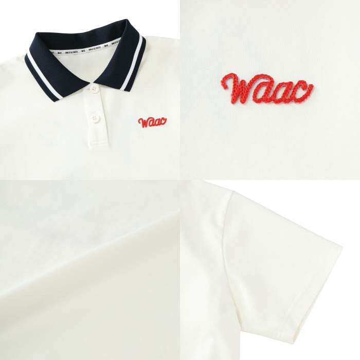 WAAC ワック ゴルフウェア レディース WOMEN ライトストレッチポンチ ポロシャツ UVカット ゆとりのあるサイズ設計 072262070