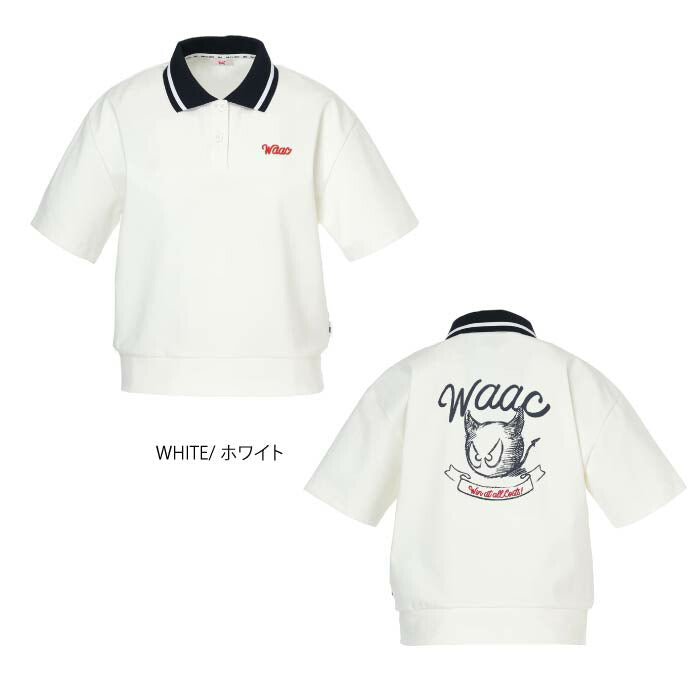 WAAC ワック ゴルフウェア レディース WOMEN ライトストレッチポンチ ポロシャツ UVカット ゆとりのあるサイズ設計 072262070