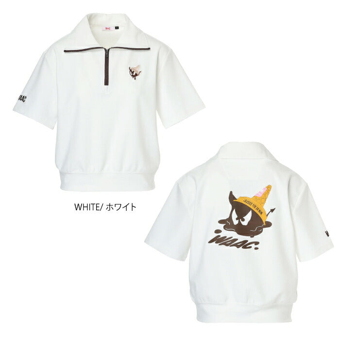 WAAC ワック ゴルフウェア レディース WOMEN ストレッチサッカー ICE CREAM WAACKYポロ 半袖 ドライな着心地 爽やかな着用感 072262095