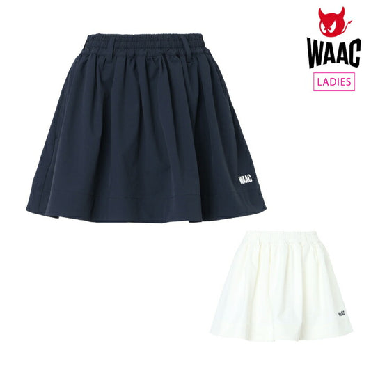WAAC ワック ゴルフウェア レディース WOMEN 4WAYストレッチ スカート はっ水性 接触冷感機能 ウエストゴム仕様 インナーパンツ一体型 072262380