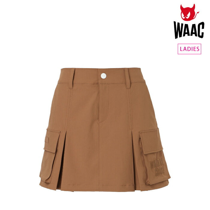 WAAC ワック ゴルフウェア レディース WOMEN 2WAYストレッチ カーゴスカート 透け防止 接触冷感 UVカット 吸水速乾 ハンドウォッシャブル 072262395